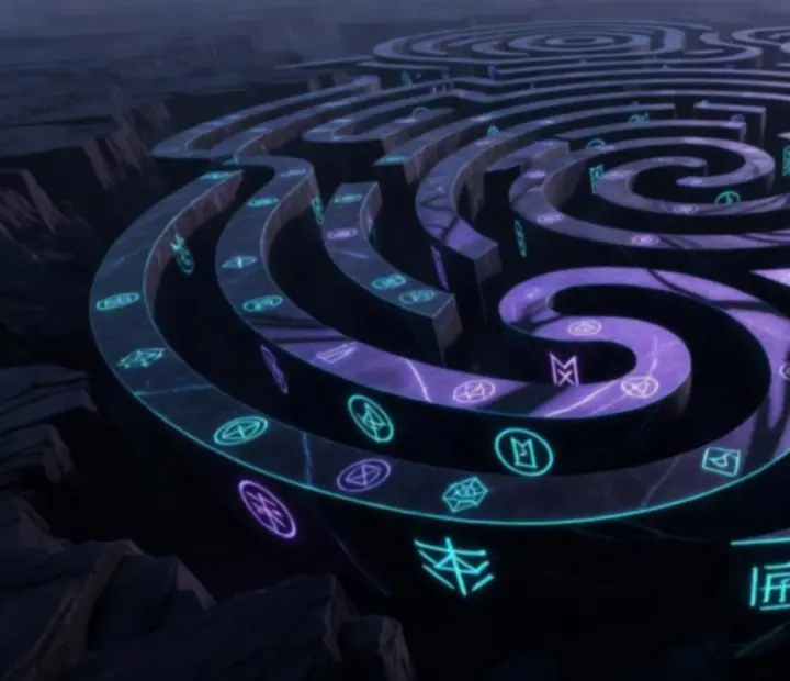 Új Dreamwalker puzzle labirintus sötét, fénylő útvonalakkal
